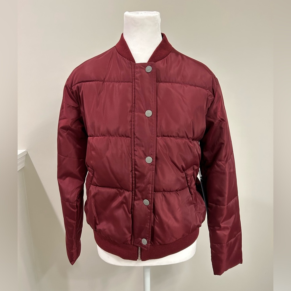 Forever 21 Women’s Puffer Jacket- Burgundy- NWT